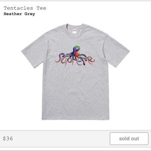 Supreme Octopus Tee | Small | Grey